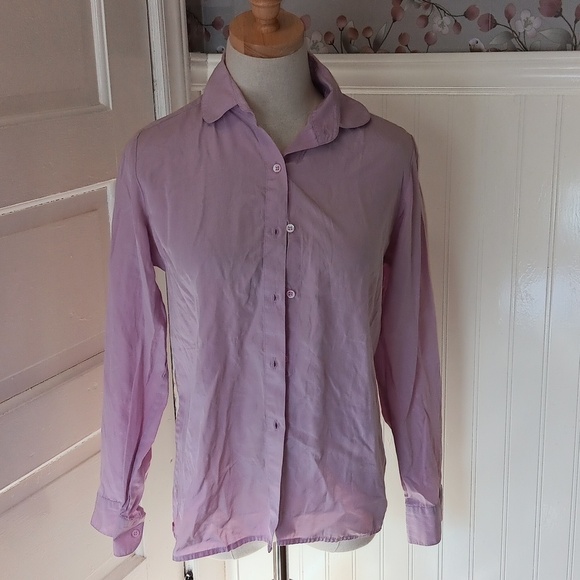 Royal Silk pink 10 button down dress shirt - Picture 1 of 2